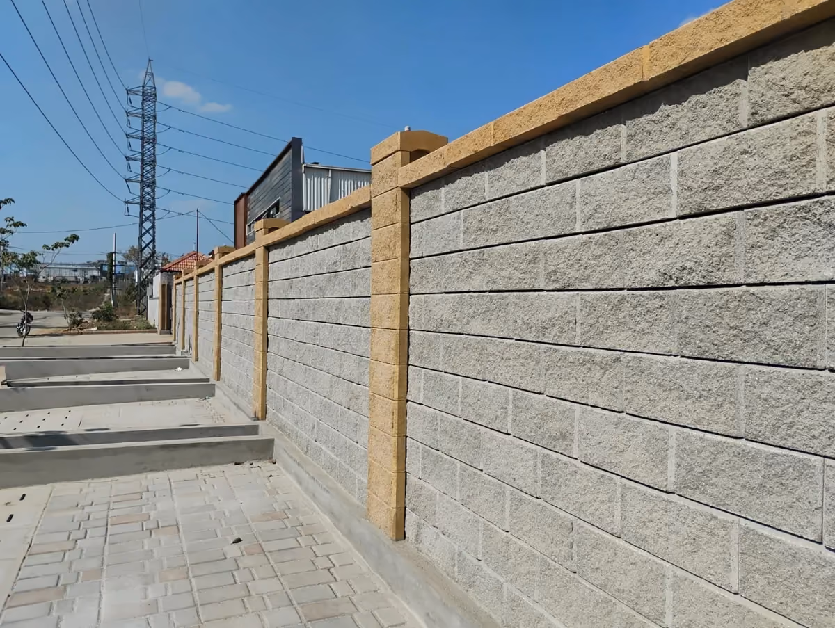 Allan Blocks Fence System @ Sprint Prints - Factory, Bengaluru