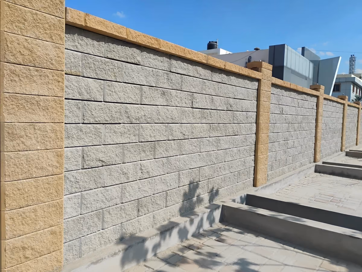 Allan Blocks Fence System @ Sprint Prints - Factory, Bengaluru