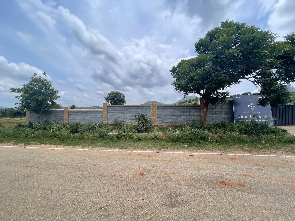 Allan Blocks Fence System @ Sumruddhi Eco Farms, Bengaluru