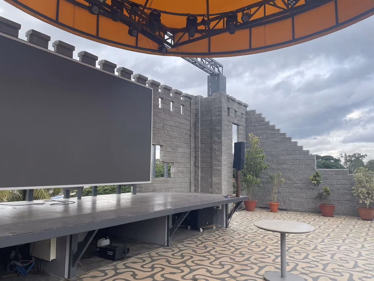 Allan Blocks Fence System @ The Brew Factory, Bengaluru