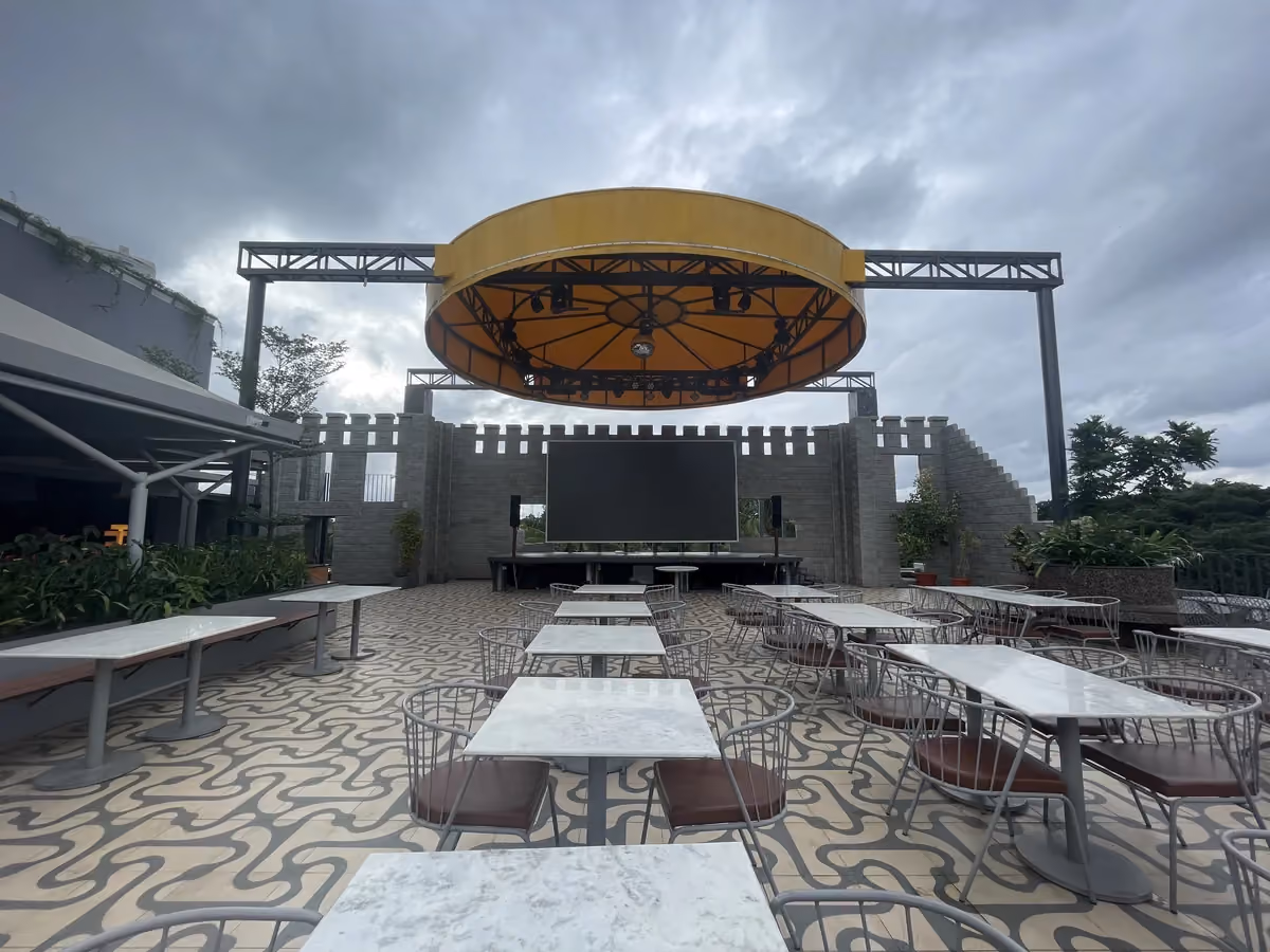 Allan Blocks Fence System @ The Brew Factory, Bengaluru