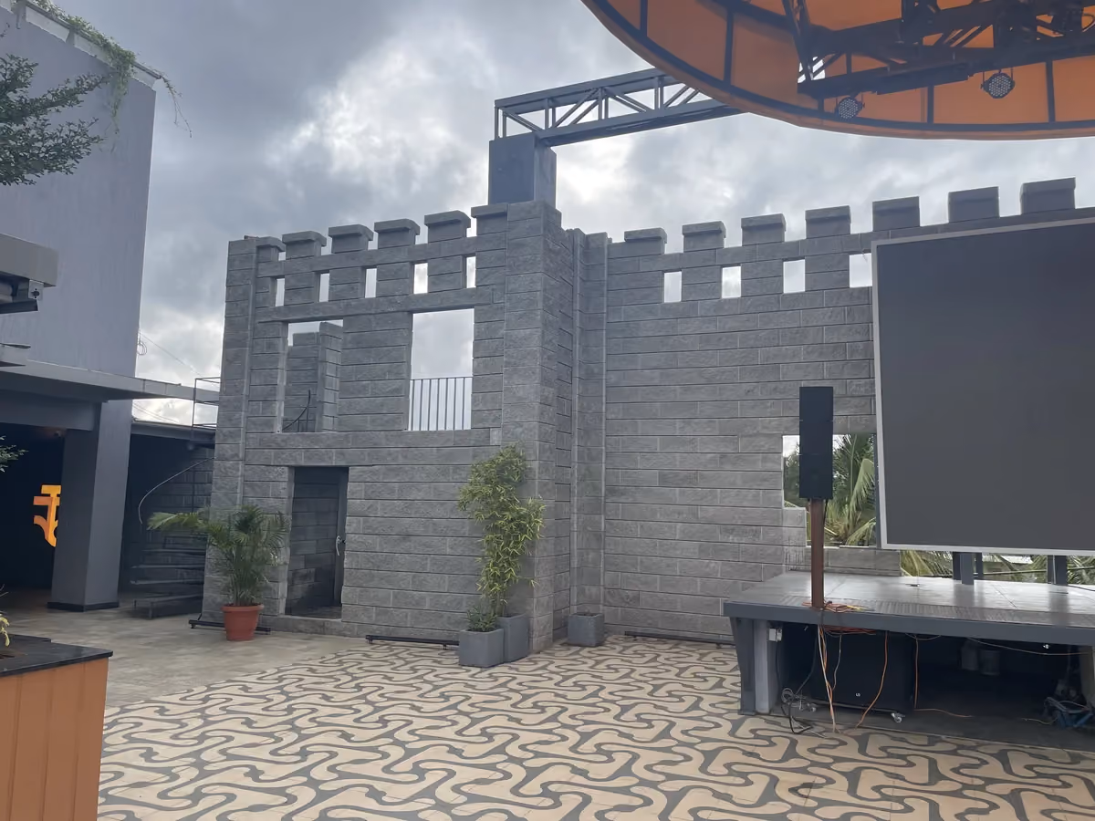 Allan Blocks Fence System @ The Brew Factory, Bengaluru