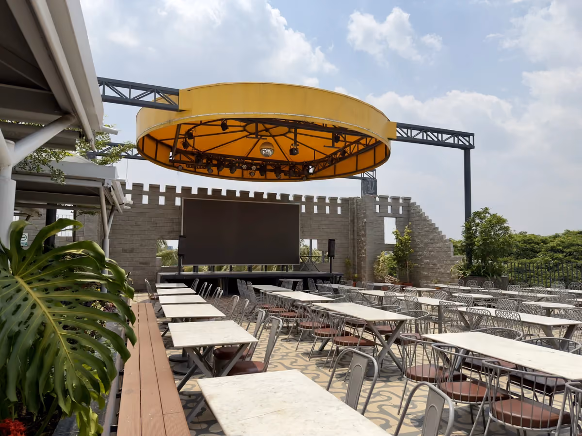 Allan Blocks Fence System @ The Brew Factory, Bengaluru