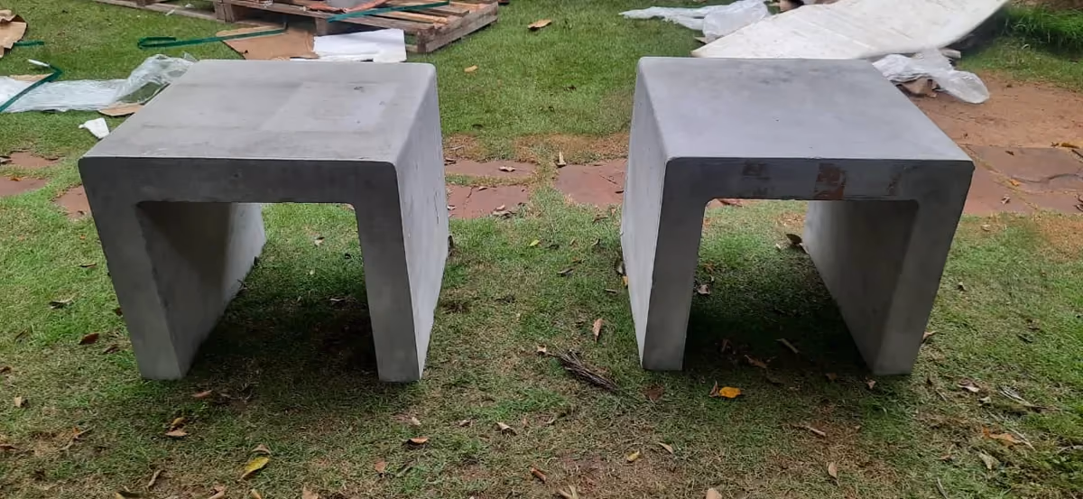 Concrete Bench @ Total Environment Office, Bengaluru