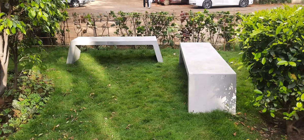Concrete Bench @ Total Environment Office, Bengaluru
