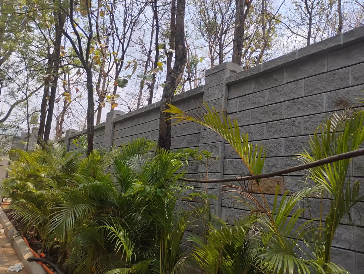 Allan Blocks Fence System @ Vistara Crop Holdings, Bengaluru