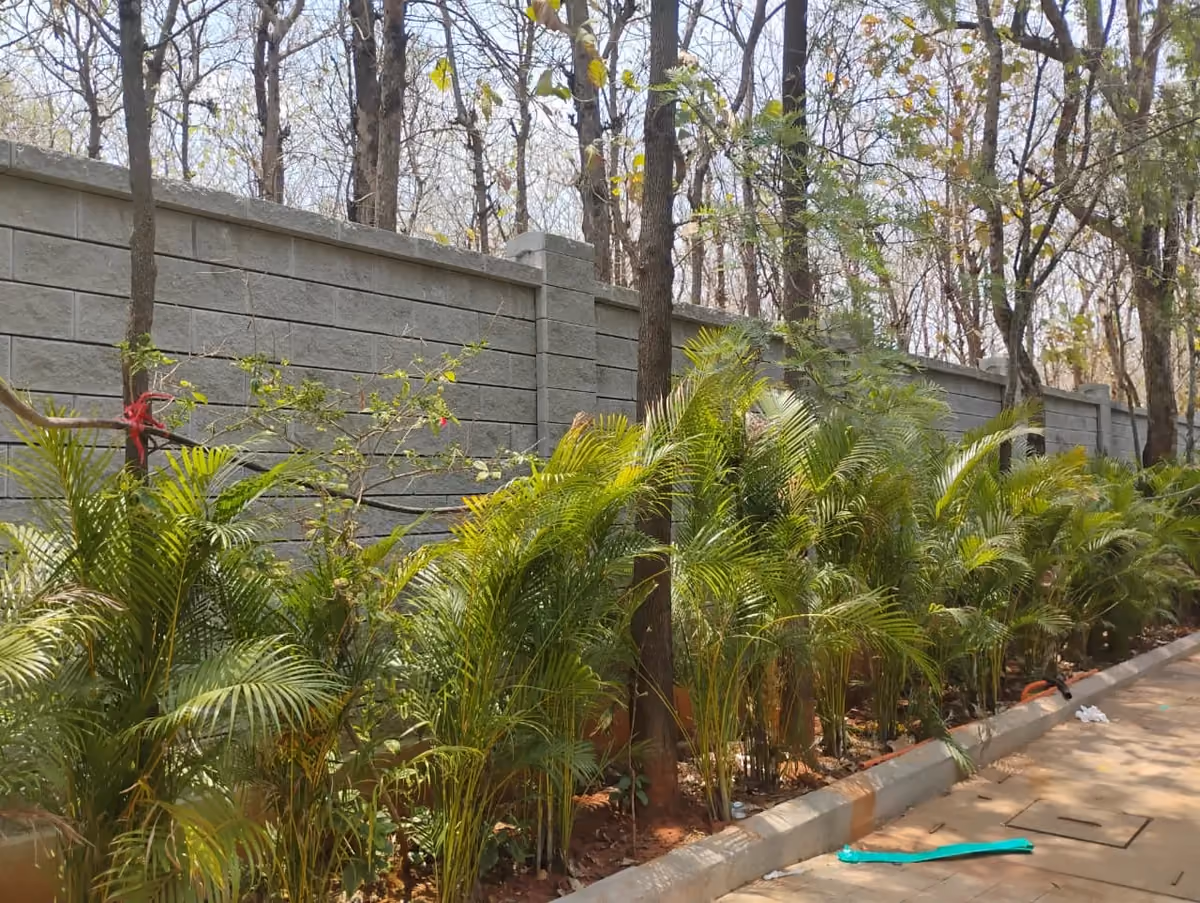 Allan Blocks Fence System @ Vistara Crop Holdings, Bengaluru