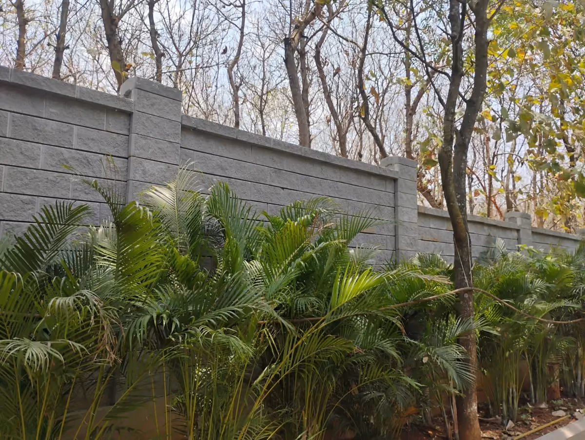 Allan Blocks Fence System @ Vistara Crop Holdings, Bengaluru