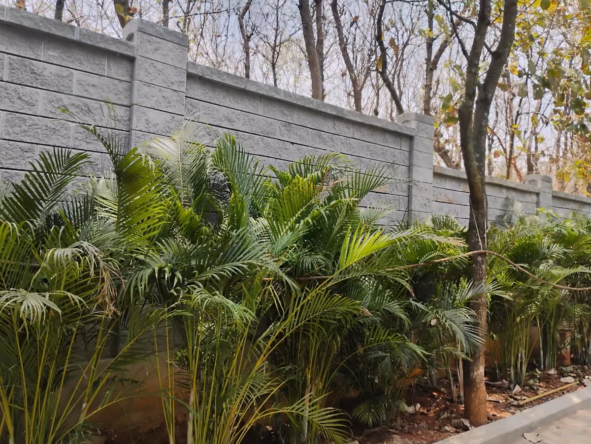 Allan Blocks Fence System @ Vistara Crop Holdings, Bengaluru
