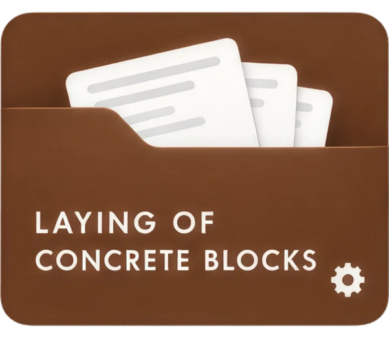 Laying of Concrete Blocks