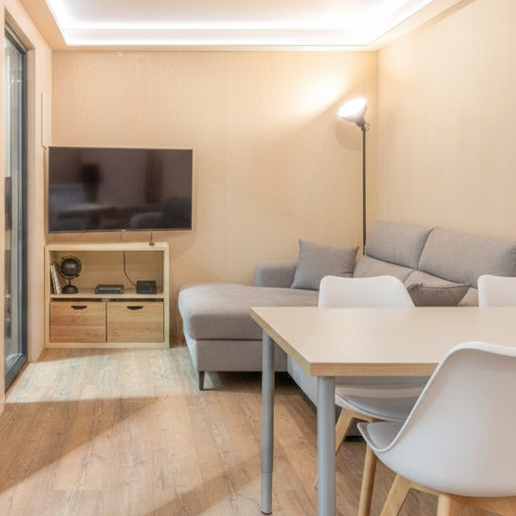 Living room of the modular house