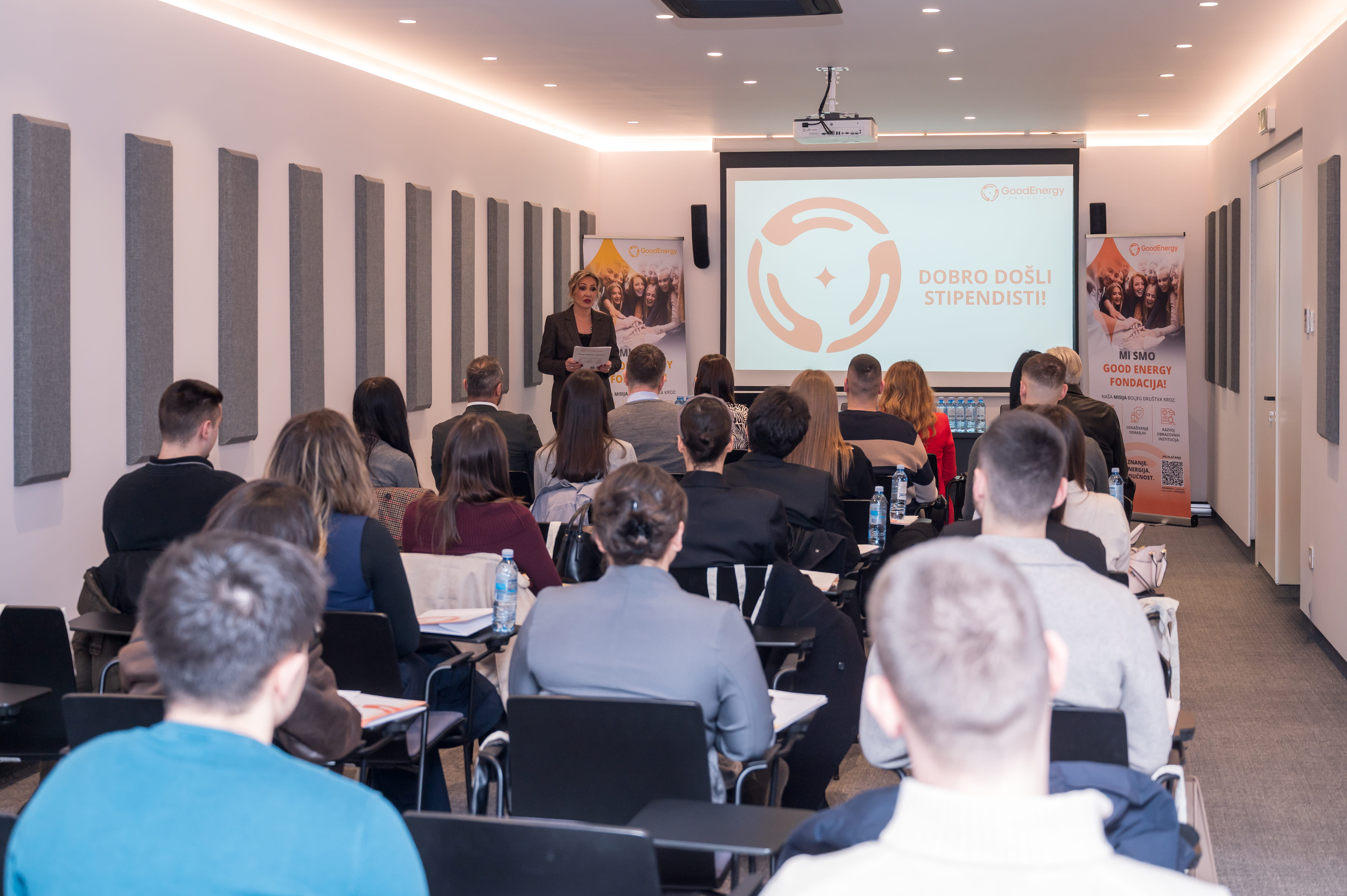 Good Energy Foundation scholarship event presentation