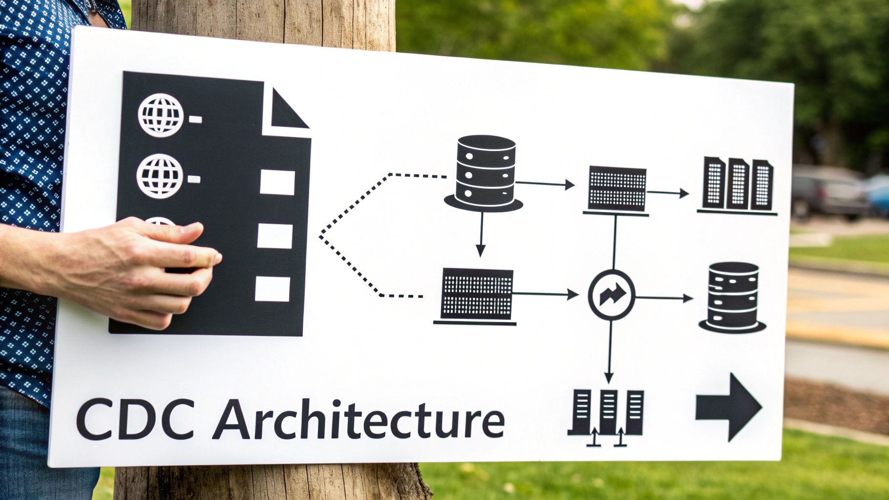 A diagram illustrating different architectural patterns for data capture and processing.
