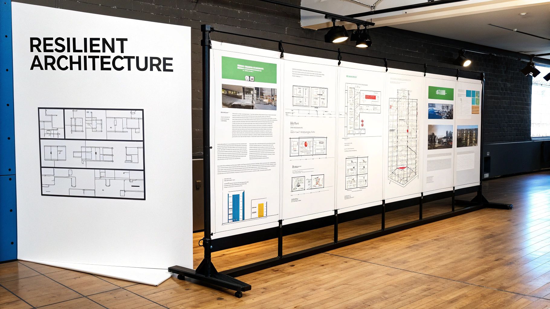 Architectural blueprint of a data pipeline on a digital interface, illustrating a scalable and fault-tolerant system.