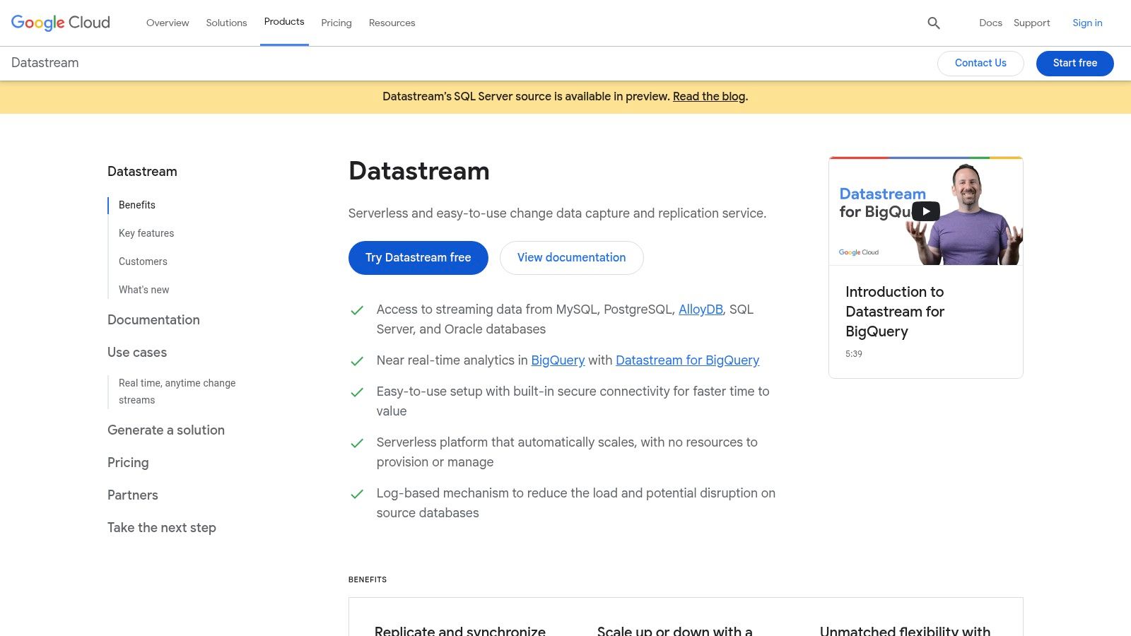 Google Cloud Datastream