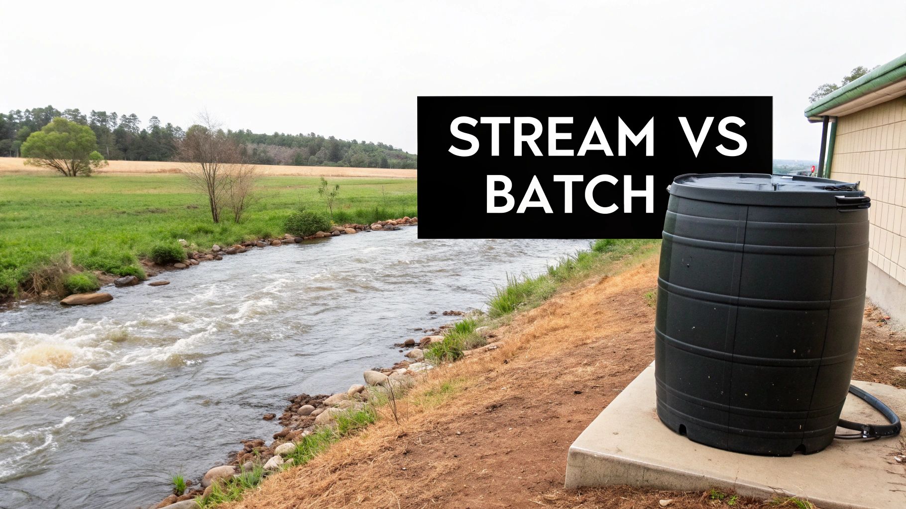 An abstract image representing the flow of data streams