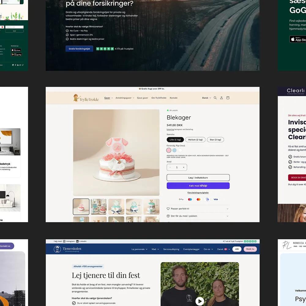 Webudvikling af hjemmesider og webshops