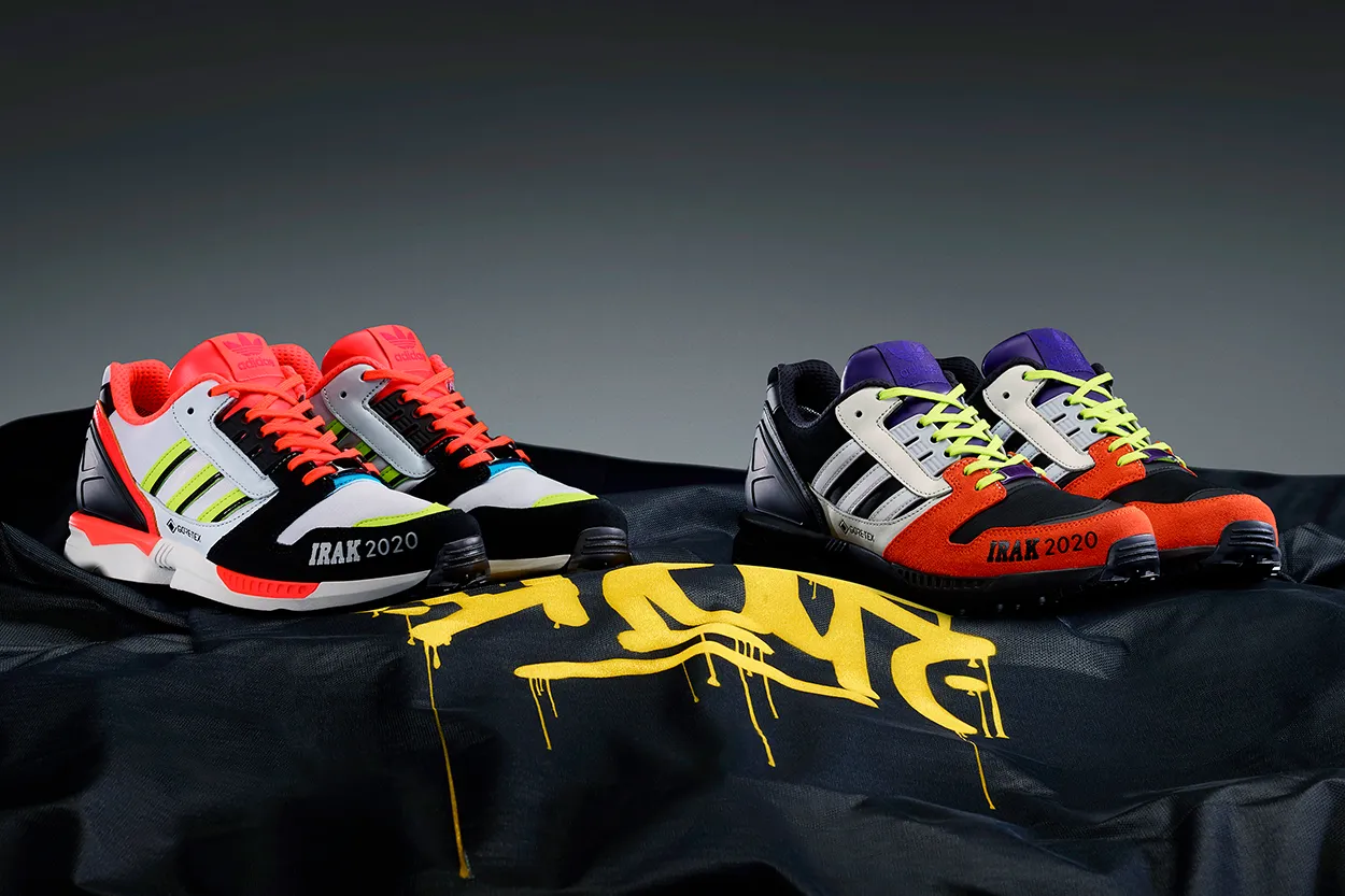 Image of the adidas ZX 8000 IRAK sneakers from the 2020–21 A-ZX Series.