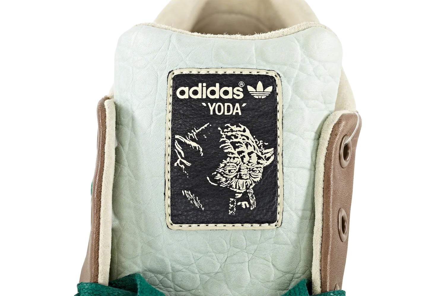 Sneaker tongue close up