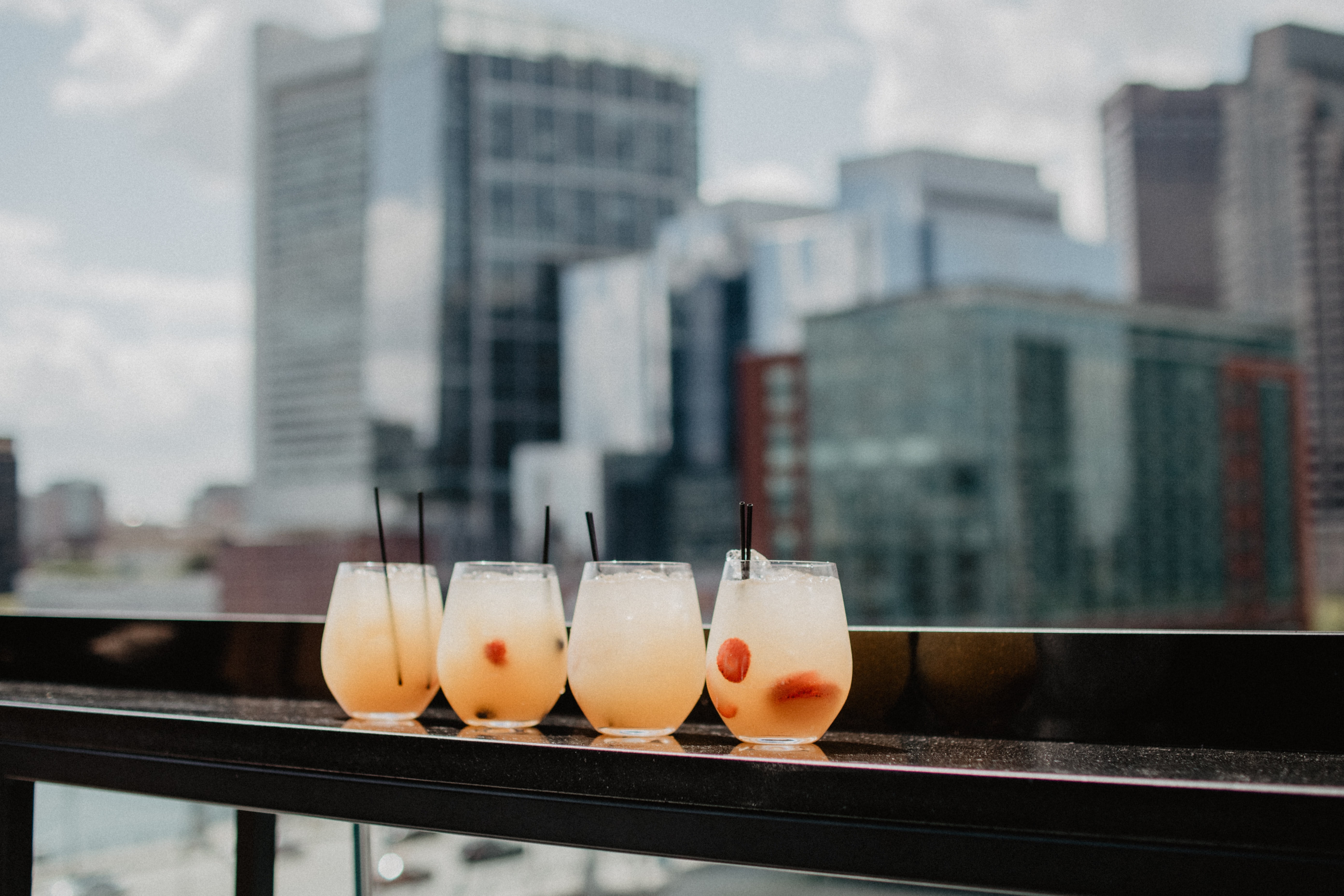 Cocktails auf der Rooftopparty