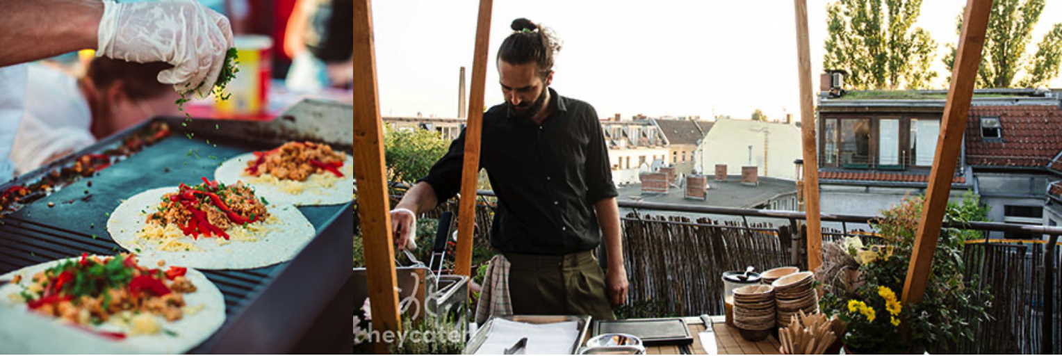 Burritos auf der Rooftopparty