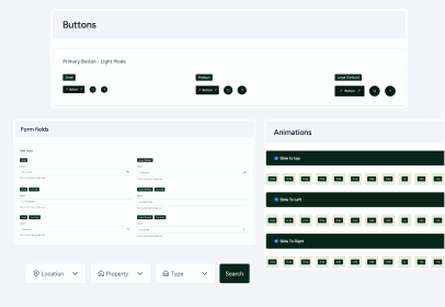30+ UI Elements Components - Residence O - A Scaleable Real Estate Webflow Template