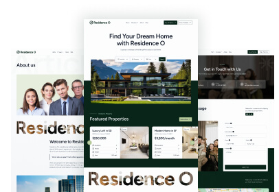 20+ Pages - Residence O - A Scaleable Real Estate Webflow Template