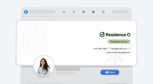 Social Media Assets - Residence O - A Scaleable Real Estate Webflow Template