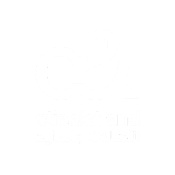 Client company logo with Arabic and English lettering.