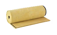 Roll of beige felt acoustic underlay for impact-noise reduction beneath floors.