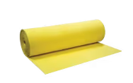 Roll of yellow acoustic damping membrane for vibration and noise control.