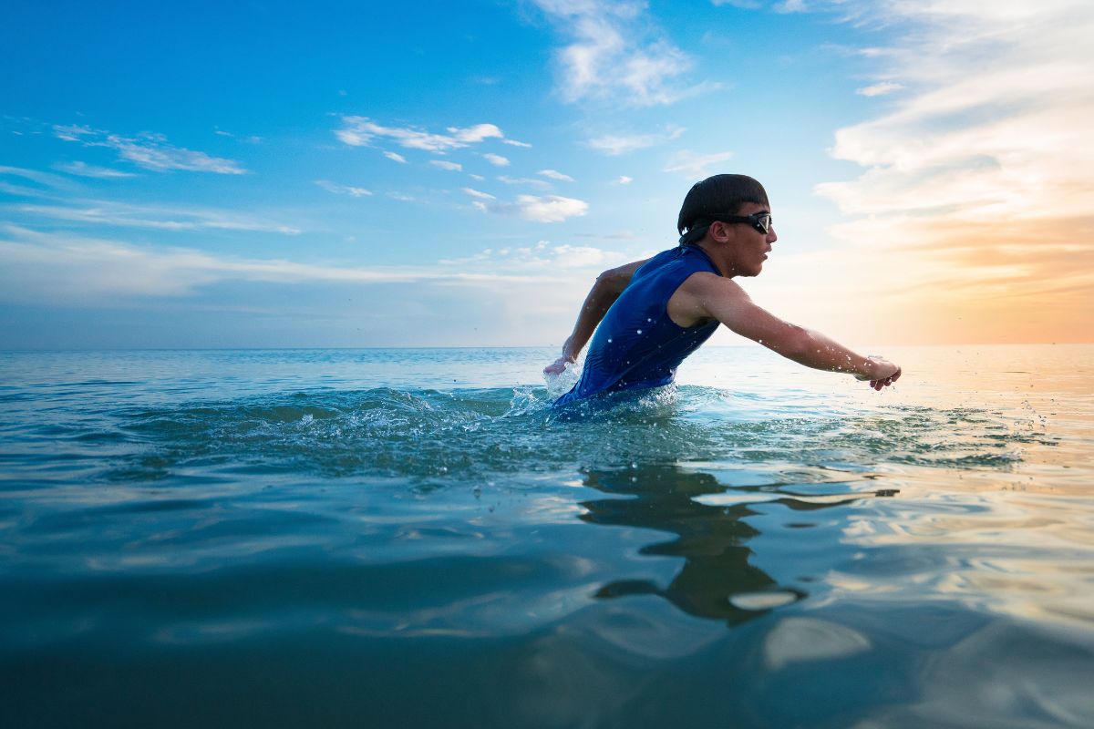 femme qui pratique le longe côte