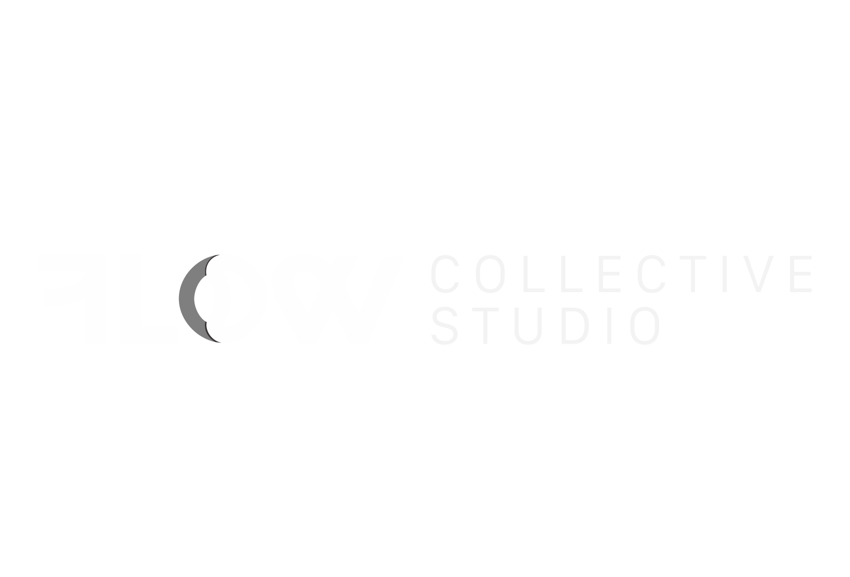 Logotipo de Flow Collective Studio en escala de grises