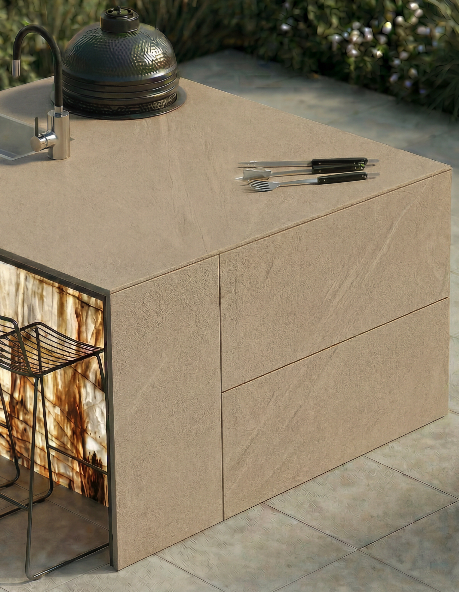 AXON CUBE OUTDOOR KITCHEN DESIGN