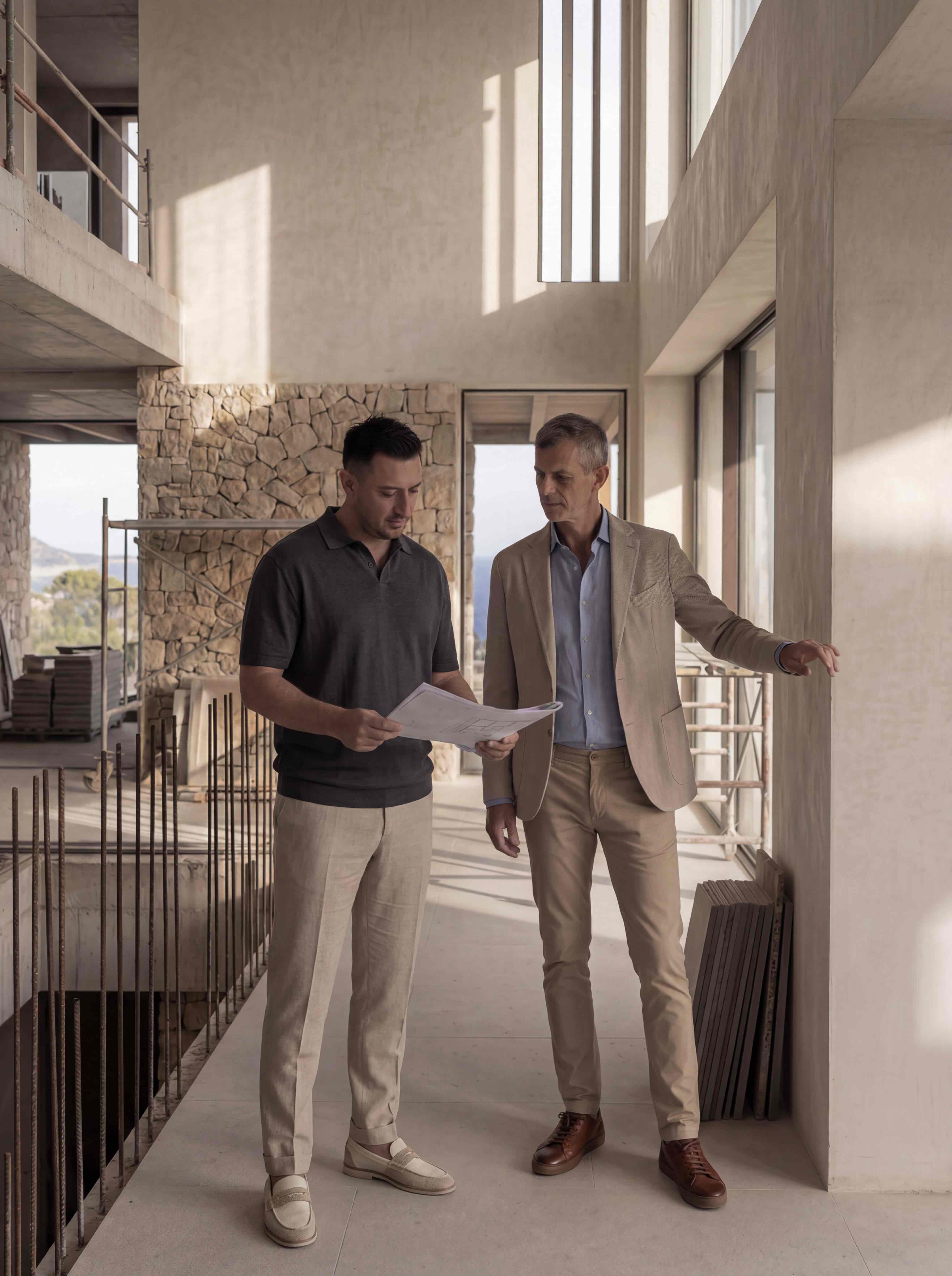 AX ON designer analyzing architectural space at early project stage, shaping decisions before construction