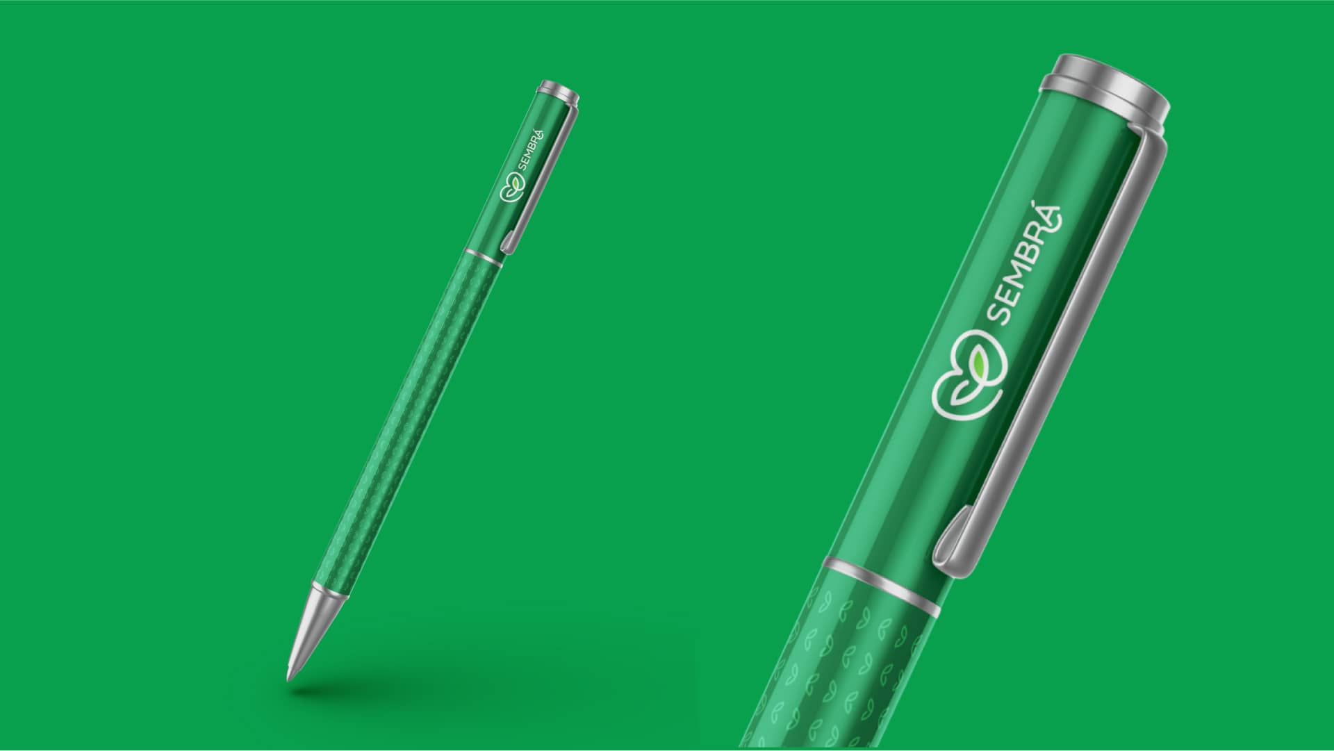 Merchandising Sembrá con elementos visuales de agricultura