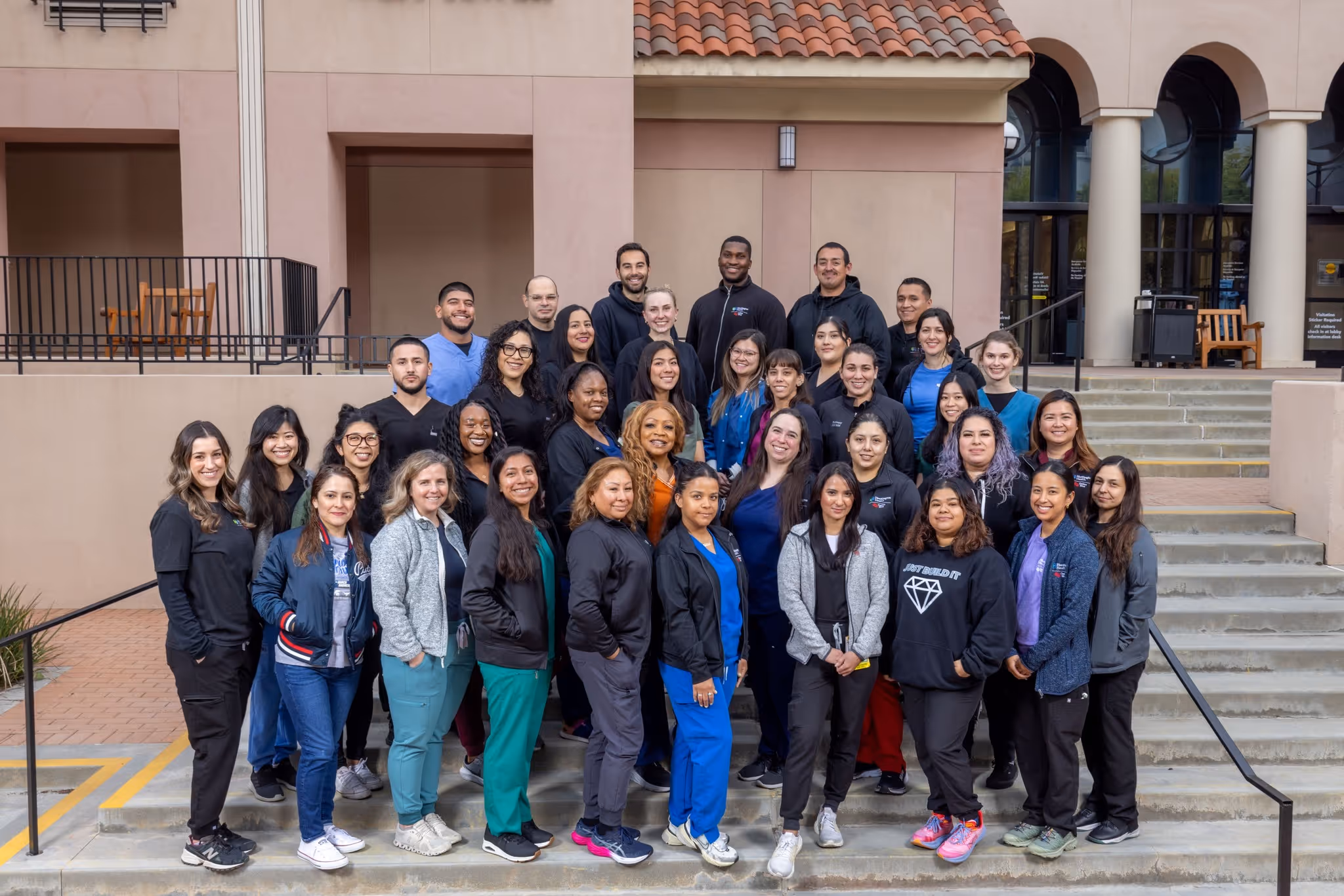 Clinicians consulting with each other during patient care support.