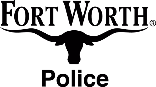 Fort Worth, Texas Police Department logo in black