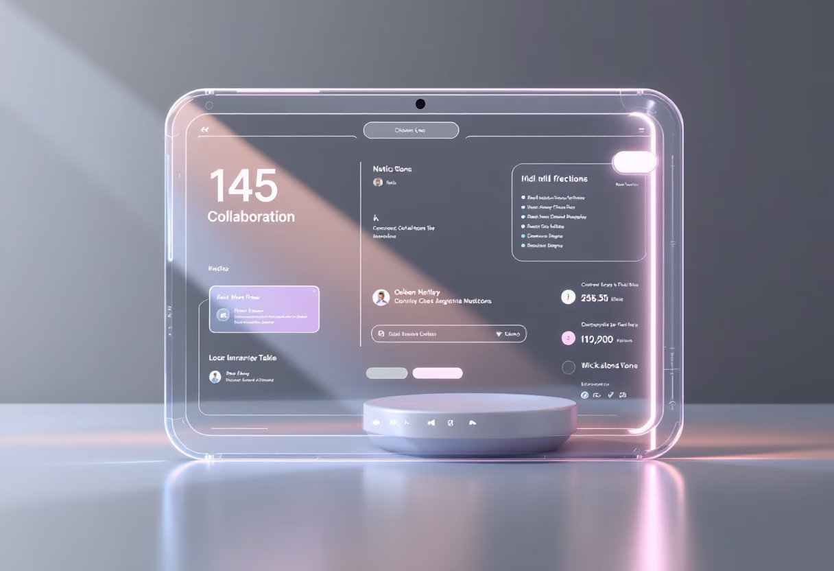 <subject>[interface] screenshot of collaboration interface (for a productivity tools business)</subject>