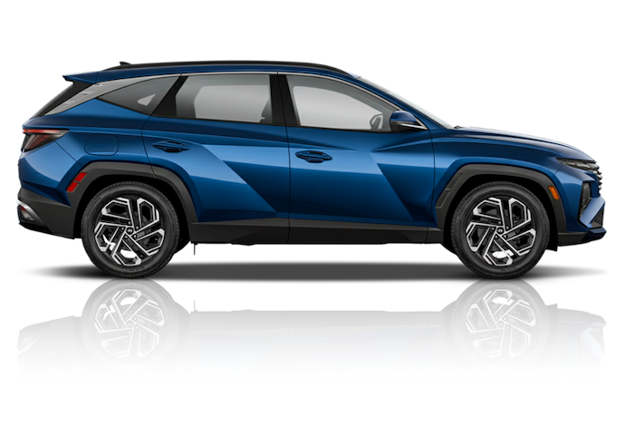 Hyundai Tucson — vista de estudio, fondo transparente