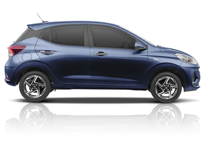 Hyundai Grand i10 GL M/T — vista de estudio, fondo transparente
