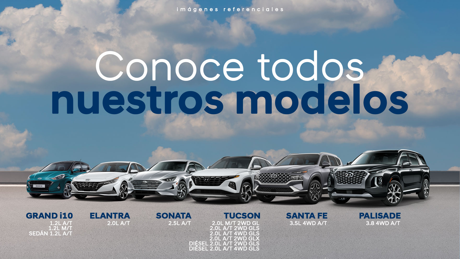 Flota de vehículos Hyundai disponibles para entrega inmediata en Venezuela