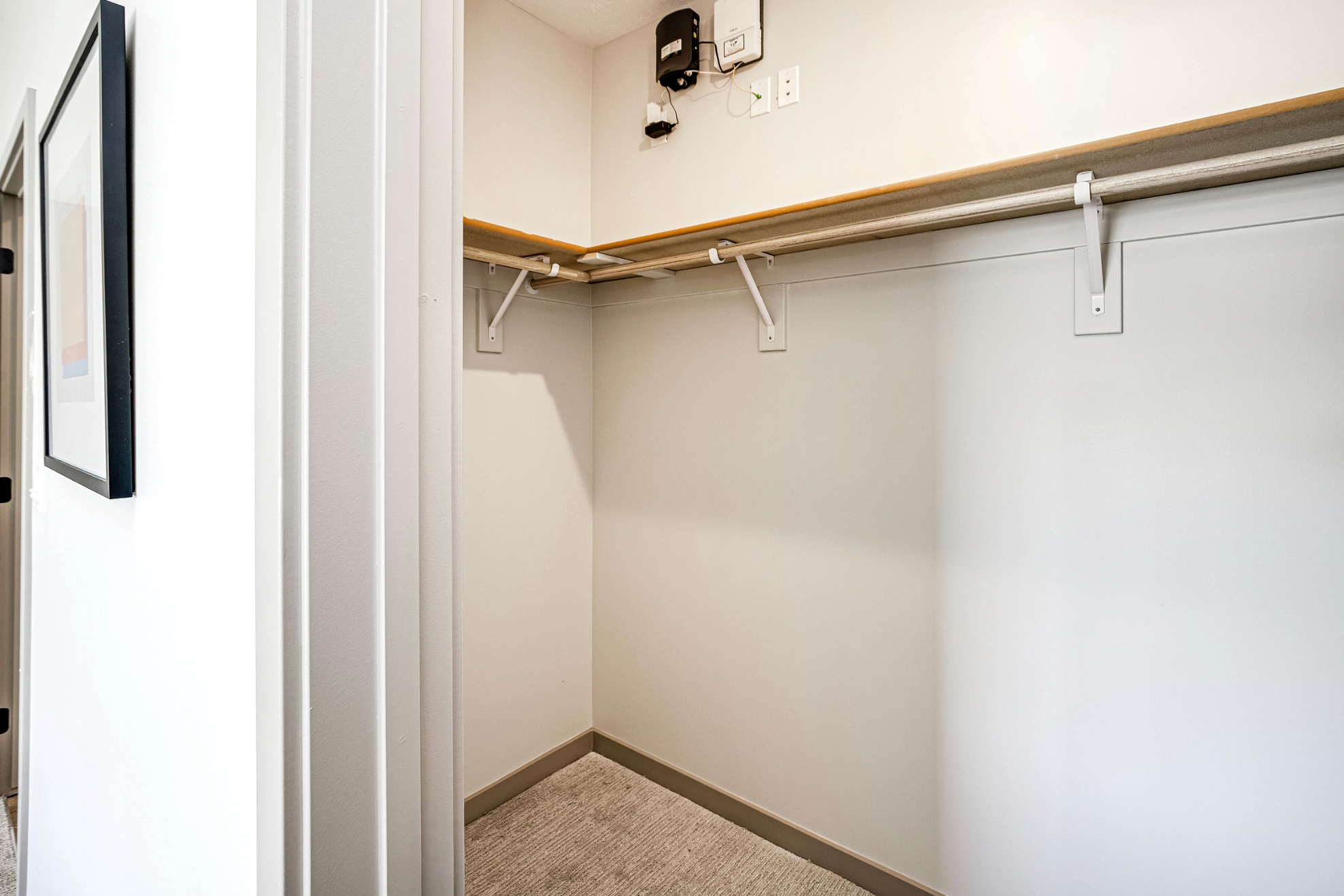 Empty walk in closet