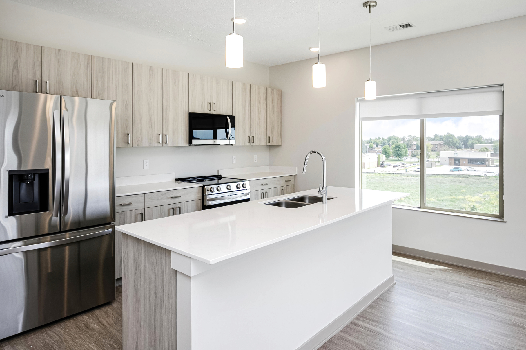 Kitchen and dining area