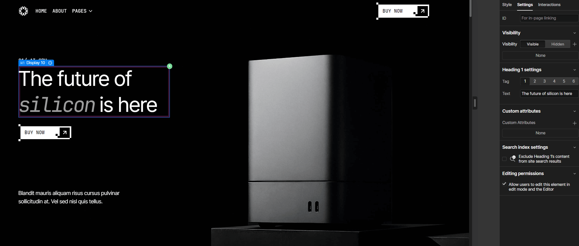 PromptEngine Webflow Template And UI Kit Static Content | BRIX Template