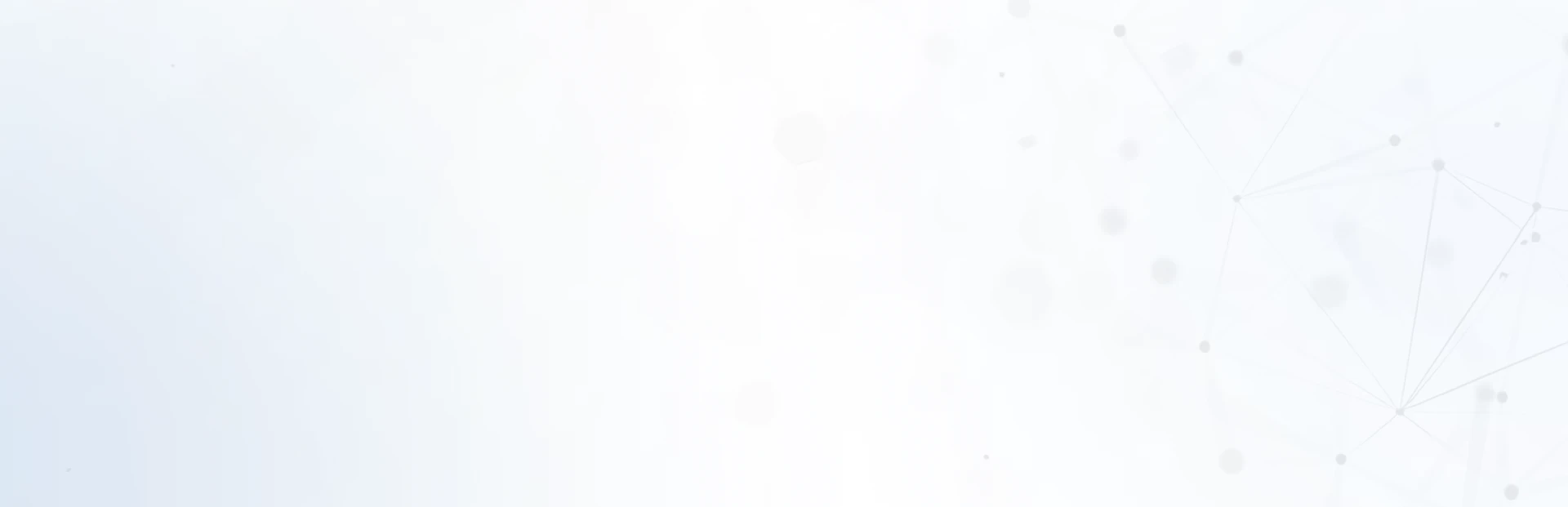 Light abstract technology background with faint connecting dots and lines.