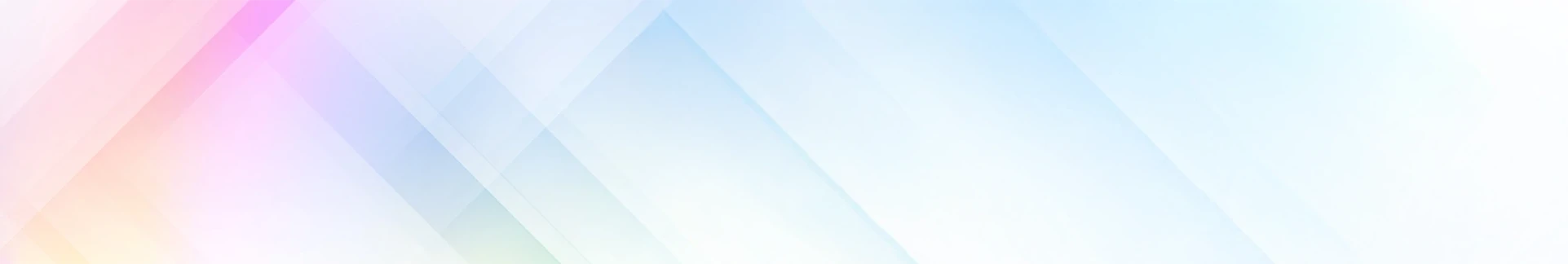 Abstract background with layered translucent diagonal shapes in pastel pink, blue, and yellow tones.