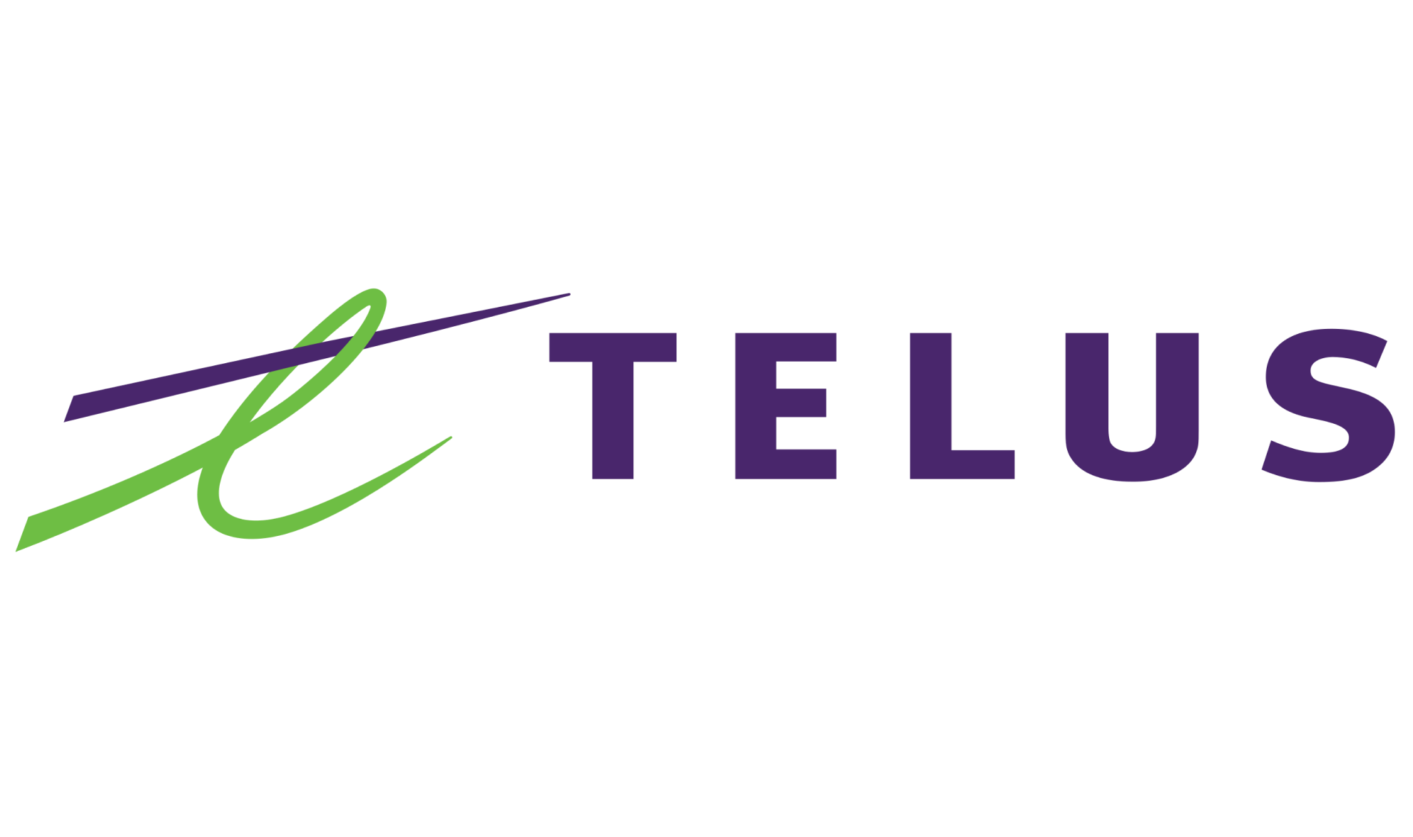 Logo for current client Telus.