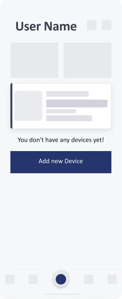 WIsual - Mobile app wireframe