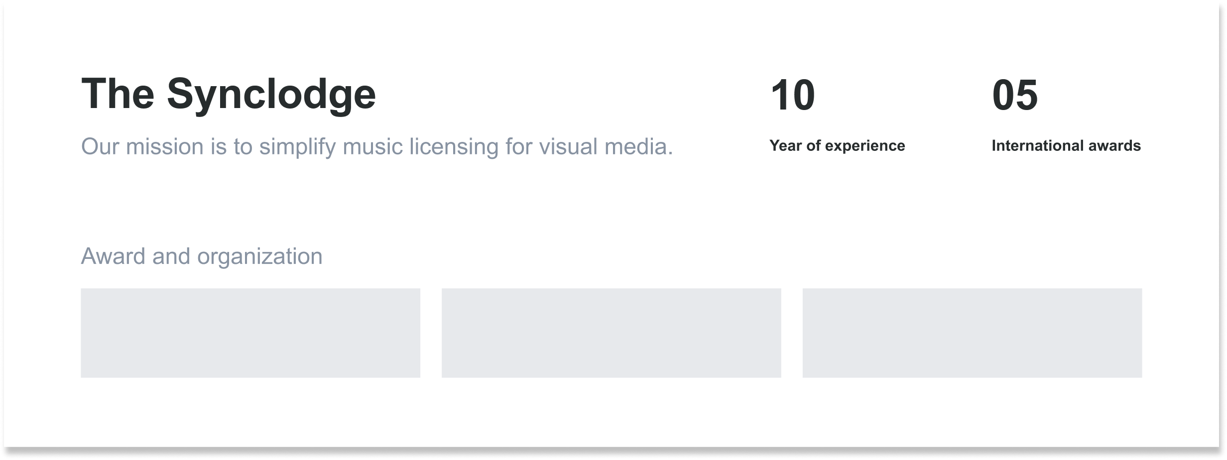 WIsual - website Wireframe